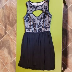 Black lace dress
